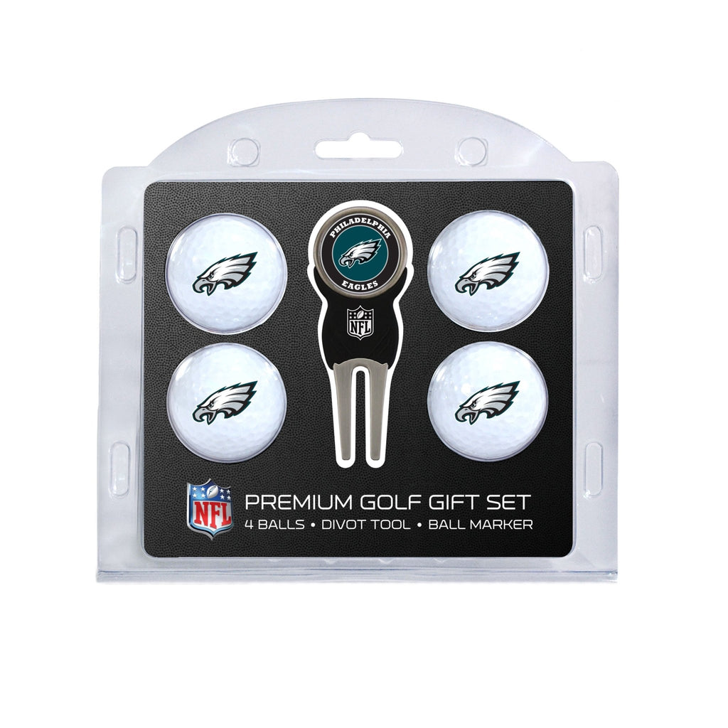 Team Golf Philadelphia Eagles Golf Gift Sets - 4 Ball Gift Set -