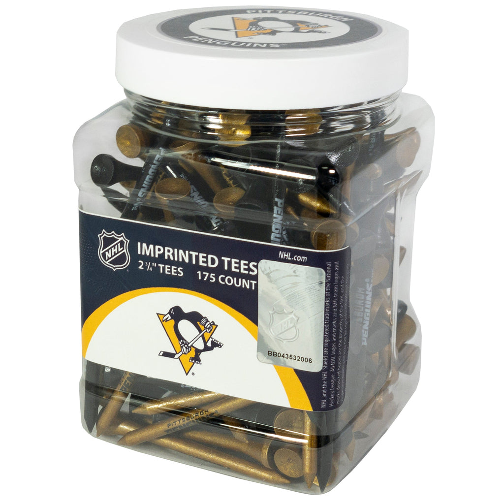 Team Golf PIT Penguins Golf Tees - 175 Tee Jar - 