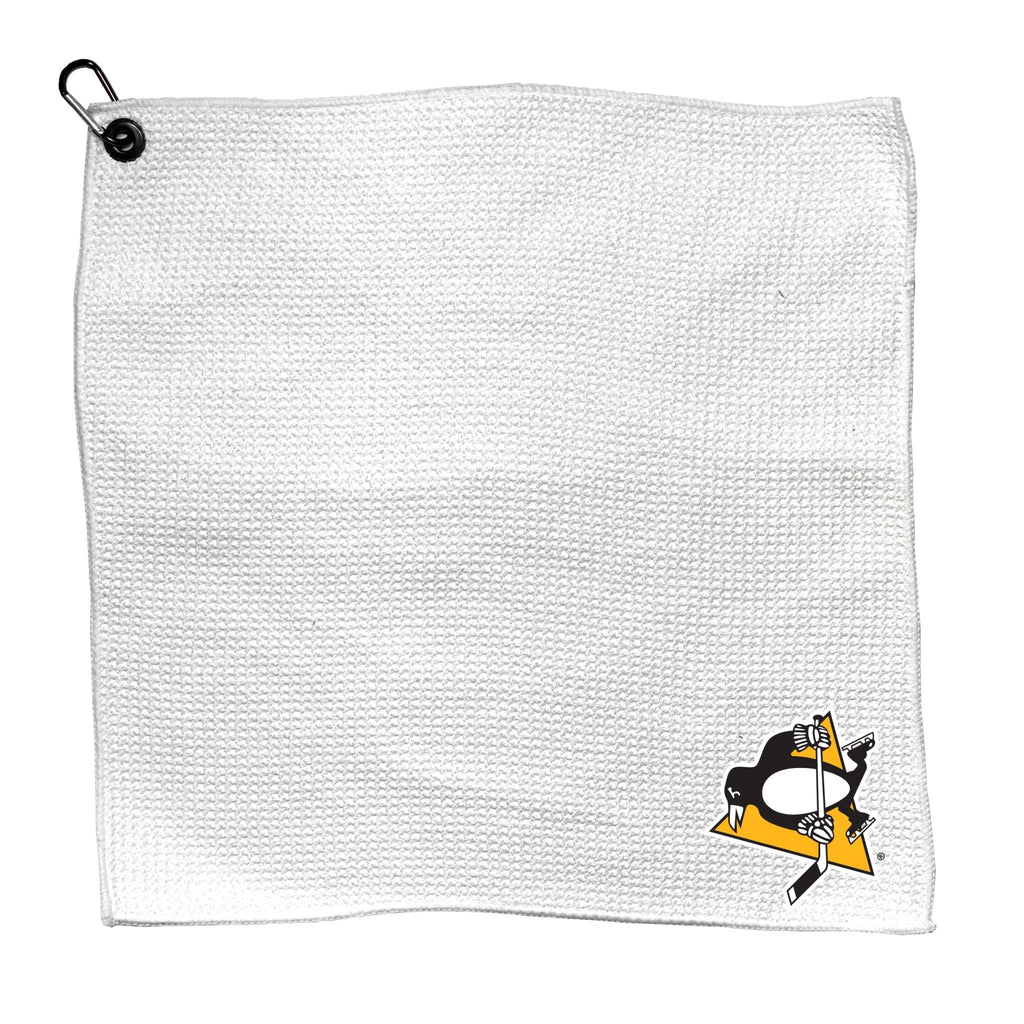 Team Golf PIT Penguins Towels - Microfiber 15X15 White - 