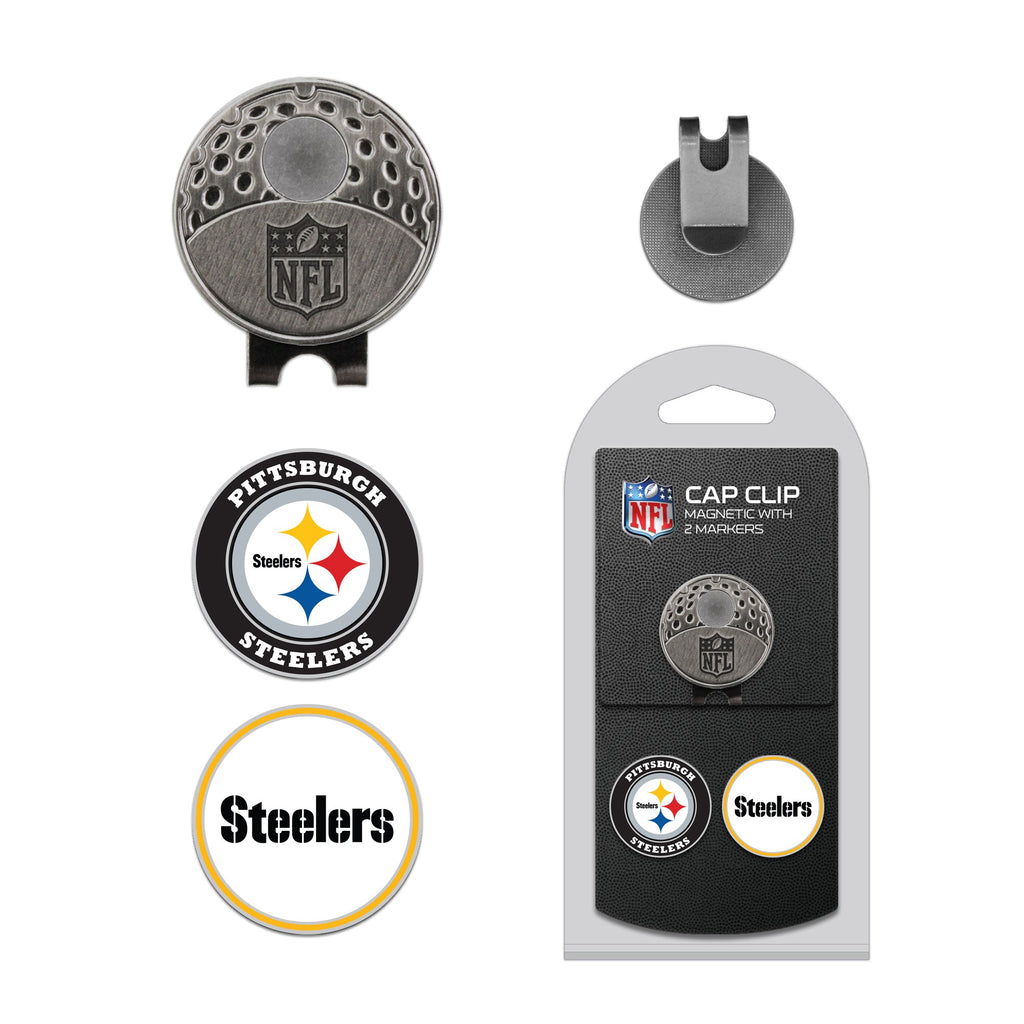 Team Golf PIT Steelers Ball Markers - Hat Clip - 2 markers - 