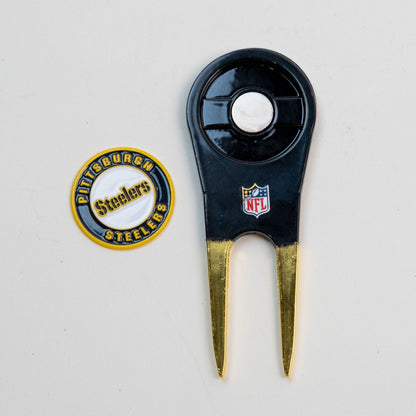 Team Golf PIT Steelers Divot Tools - Custom Shaped - 