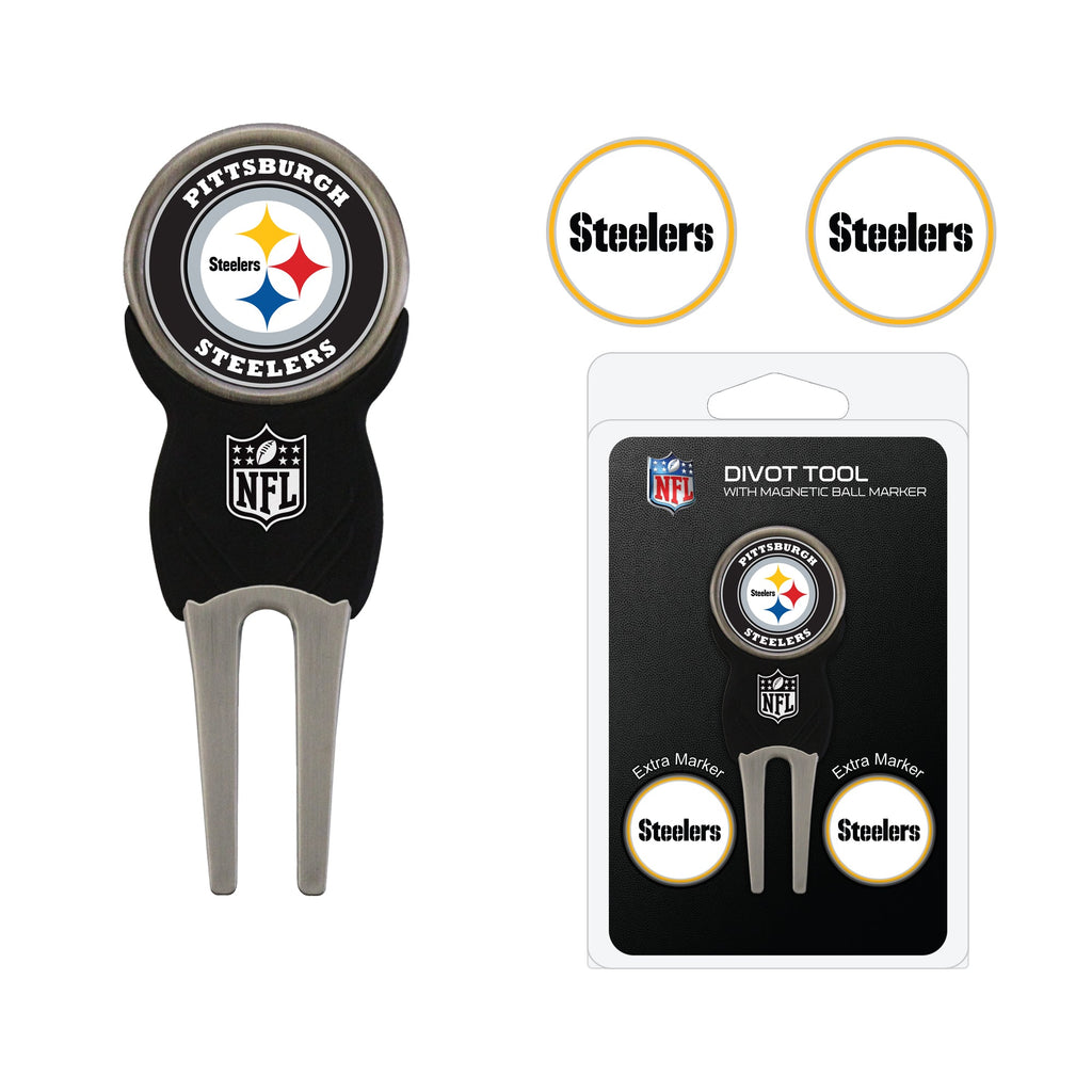 Team Golf PIT Steelers Divot Tools - Signature Divot Tool Pack - 