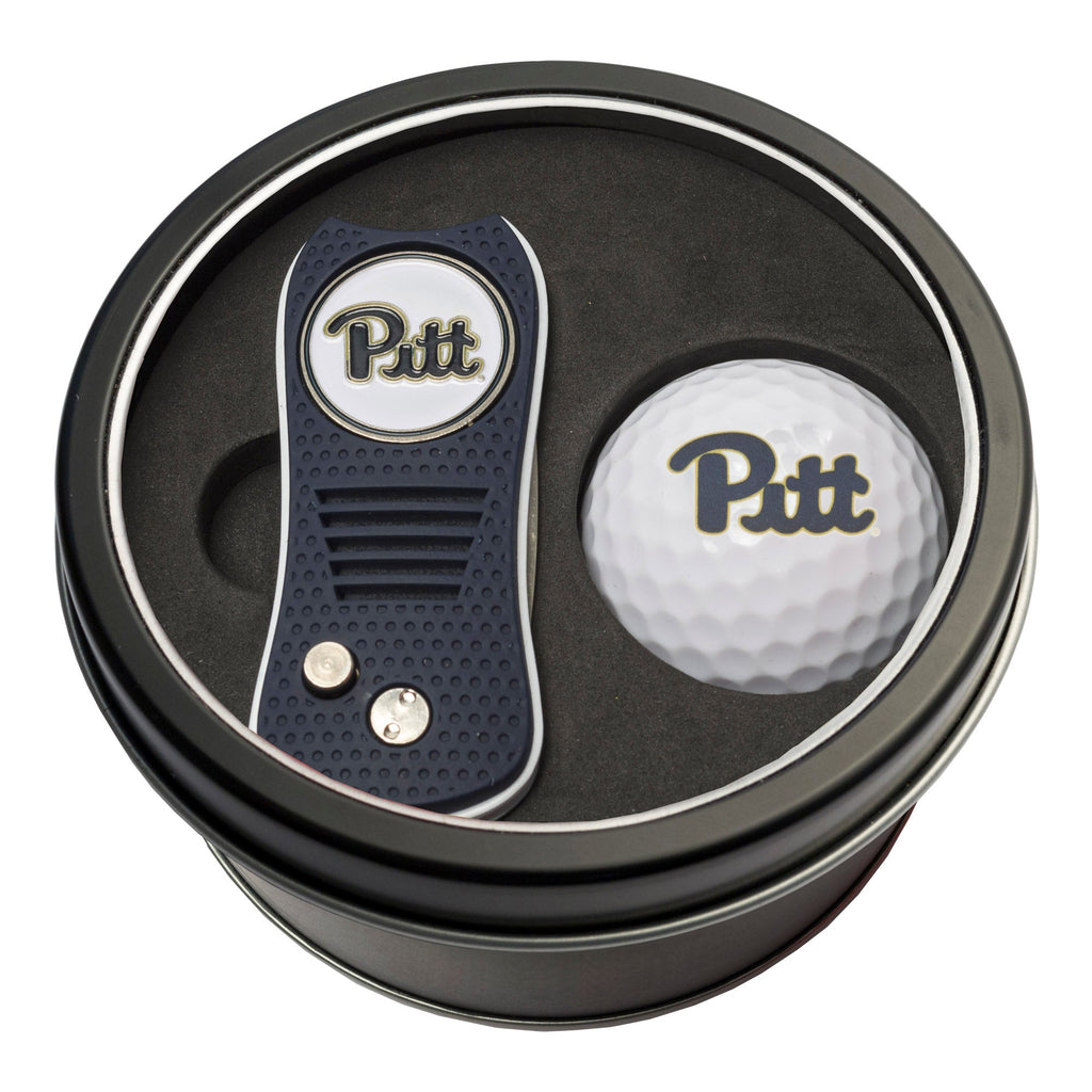 Team Golf Pitt Golf Gift Sets - Tin - Divot Tool & Golf Ball - 