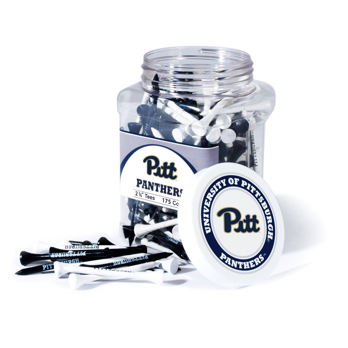 Team Golf Pitt Golf Tees - 175 Tee Jar - 