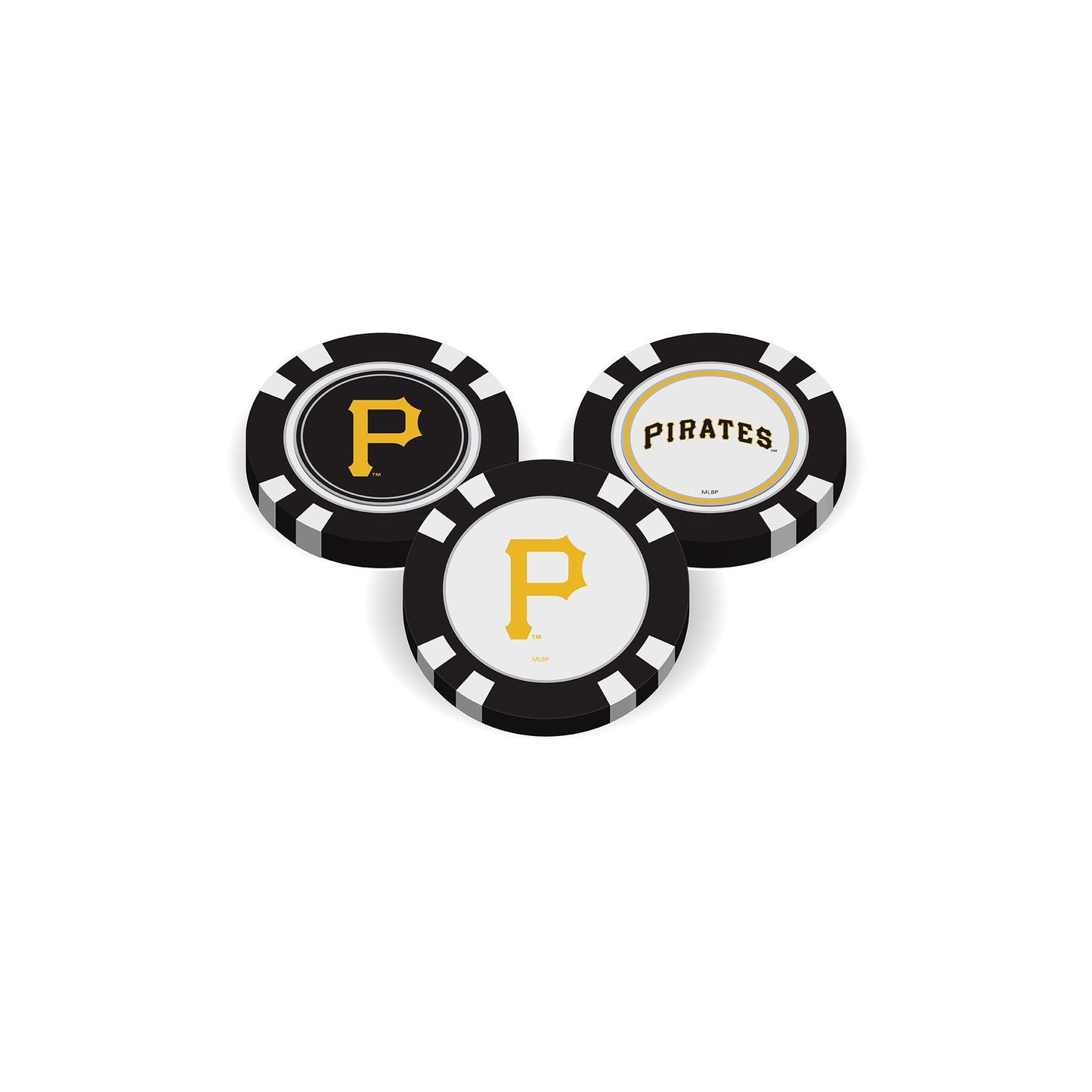 Team Golf Pittsburgh Pirates Ball Markers - Golf Chip Marker - 