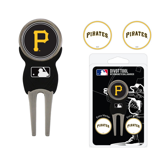 Team Golf Pittsburgh Pirates Divot Tools - Signature Divot Tool Pack - 