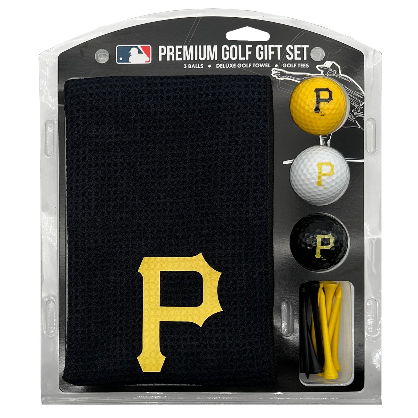 Team Golf Pittsburgh Pirates Golf Gift Sets - Microfiber Towel Gift Set - Color - 