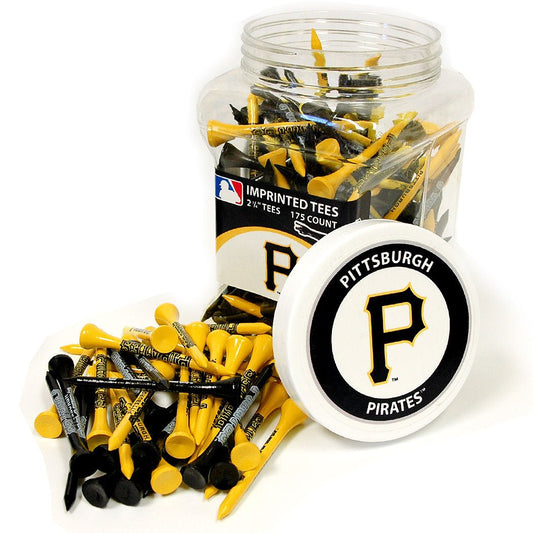 Team Golf Pittsburgh Pirates Golf Tees - 175 Tee Jar - 