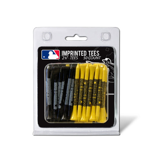Team Golf Pittsburgh Pirates Golf Tees - 50 Tee Pack - 