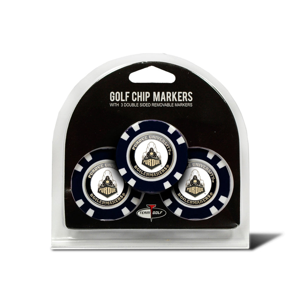 Team Golf Purdue Ball Markers - 3 Pack Golf Chip Markers - 