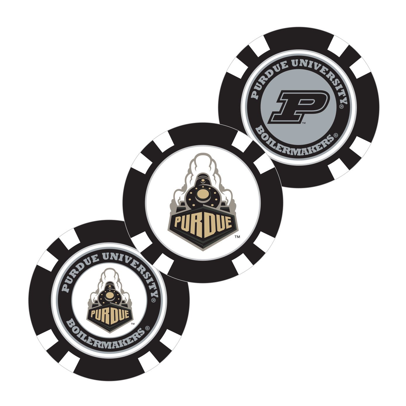 Team Golf Purdue Ball Markers - Golf Chip Marker - 