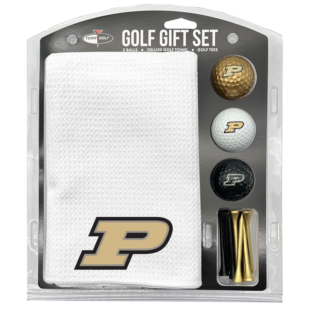 Team Golf Purdue Golf Gift Sets - Microfiber Towel Gift Set - White - 