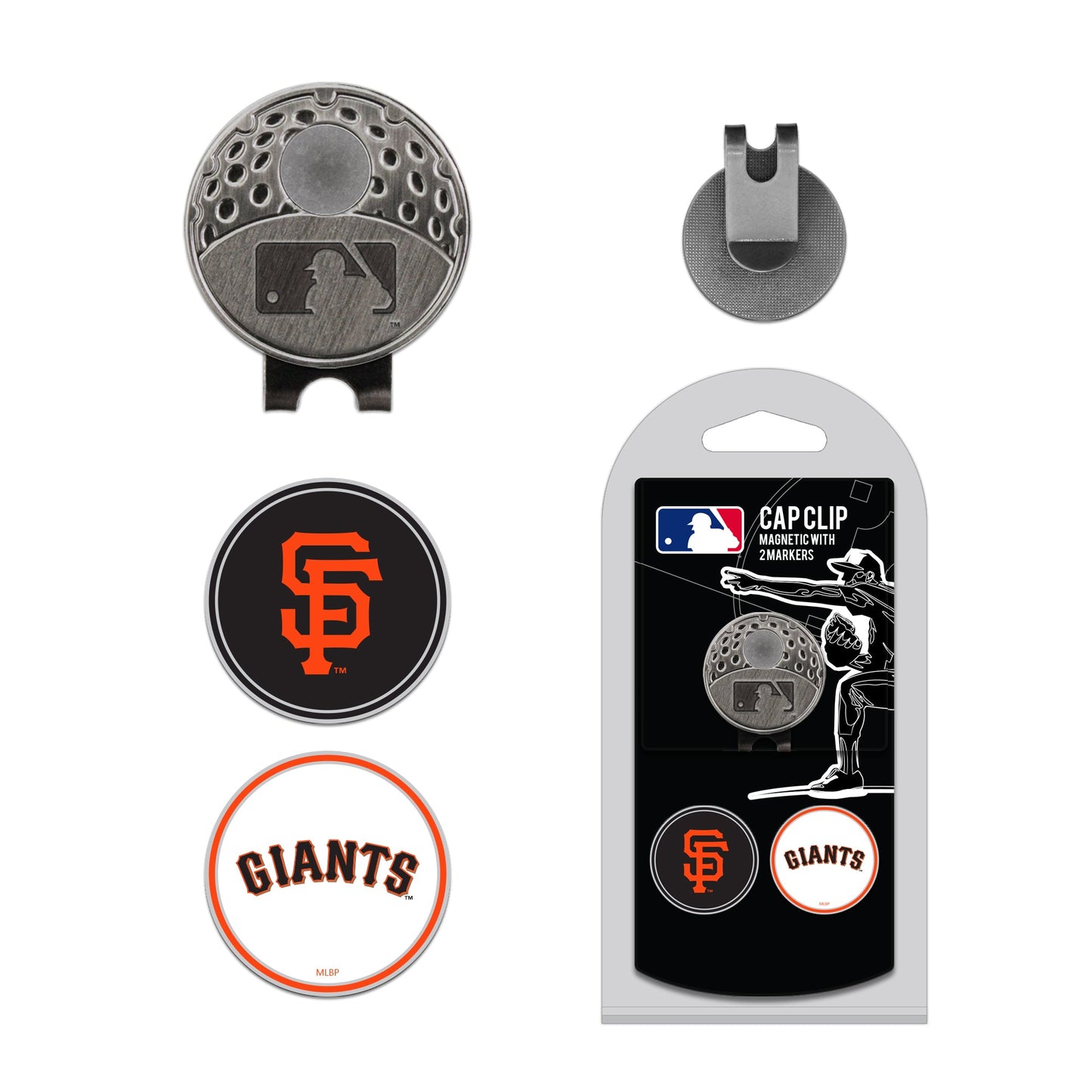 Team Golf San Francisco Giants Ball Markers - Hat Clip & Ball Marker - 