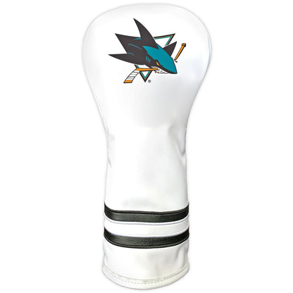 Team Golf San Jose Sharks DR/FW Headcovers - Fairway HC - Printed White