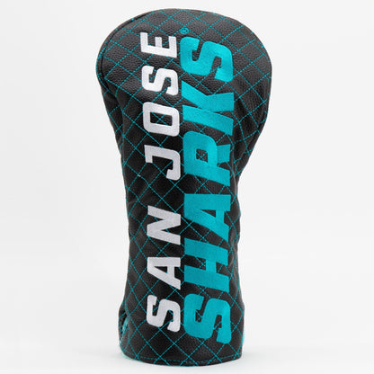 Team Golf San Jose Sharks DR/FW Quilted Headcovers - Team Golf USA