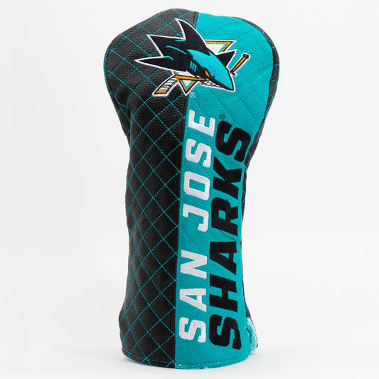 Team Golf San Jose Sharks DR/FW Quilted Headcovers - Team Golf USA