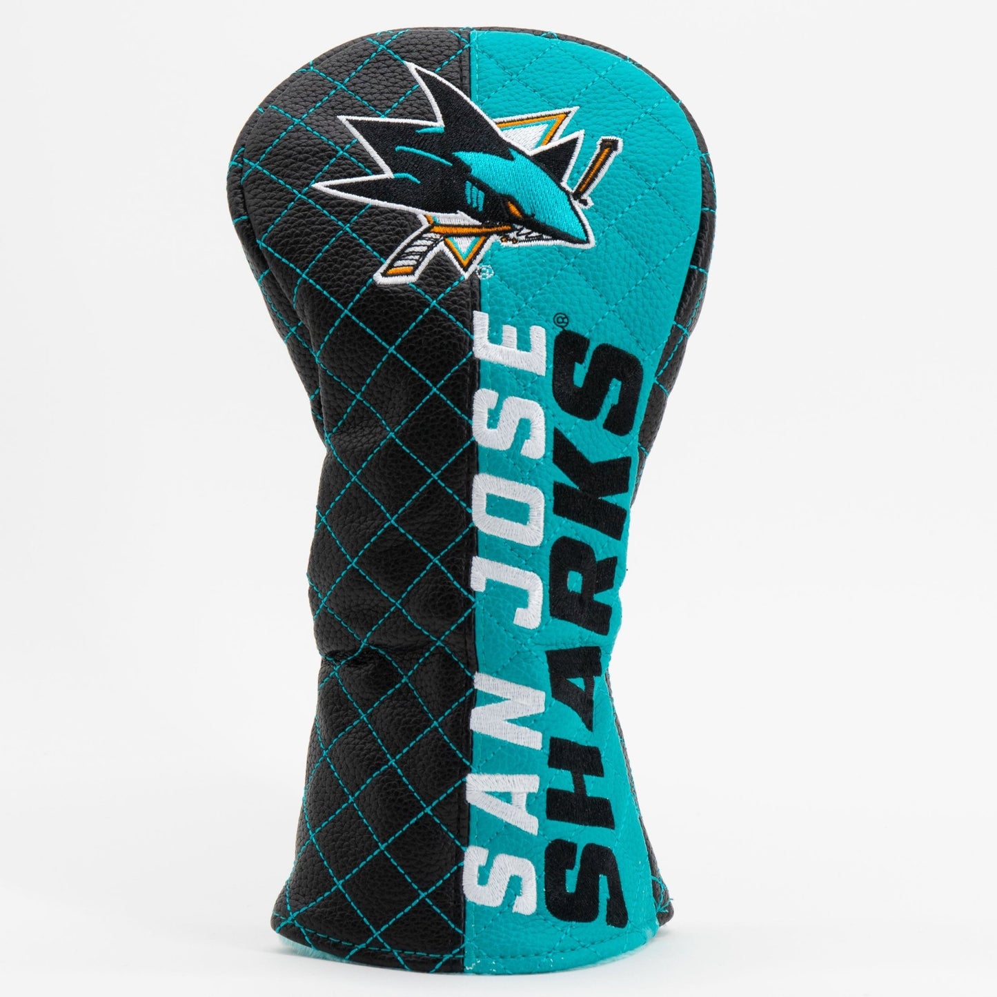 Team Golf San Jose Sharks DR/FW Quilted Headcovers - Team Golf USA