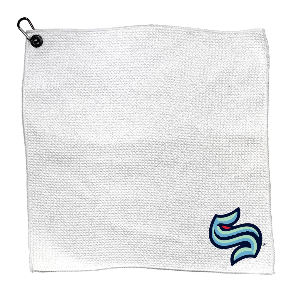 Team Golf SEA Kraken Towels - Microfiber 15X15 White - 