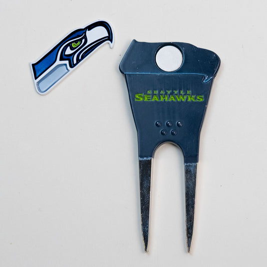 Team Golf SEA Seahawks Divot Tools - Custom Shaped - 