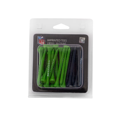 Team Golf SEA Seahawks Golf Tees - 50 Tee Pack - 
