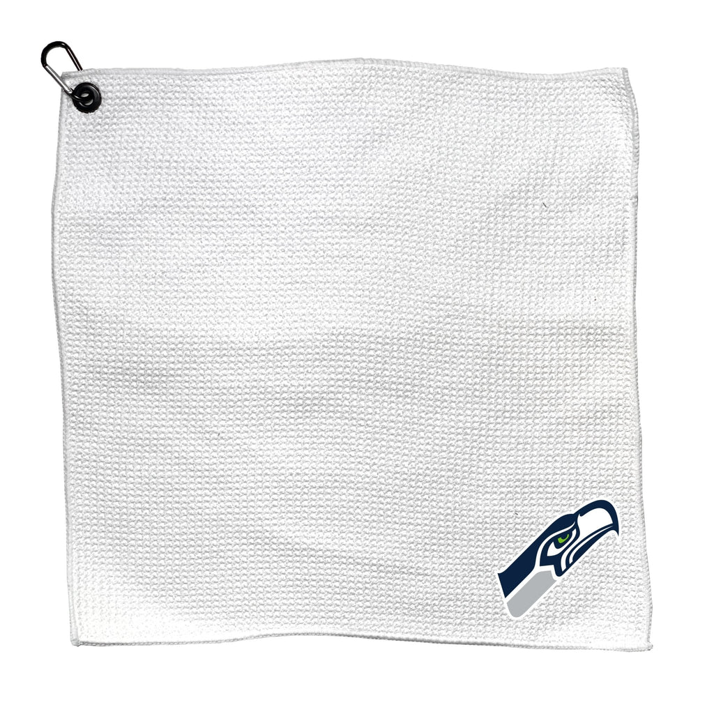 Team Golf SEA Seahawks Golf Towels - Microfiber 15X15 White - 