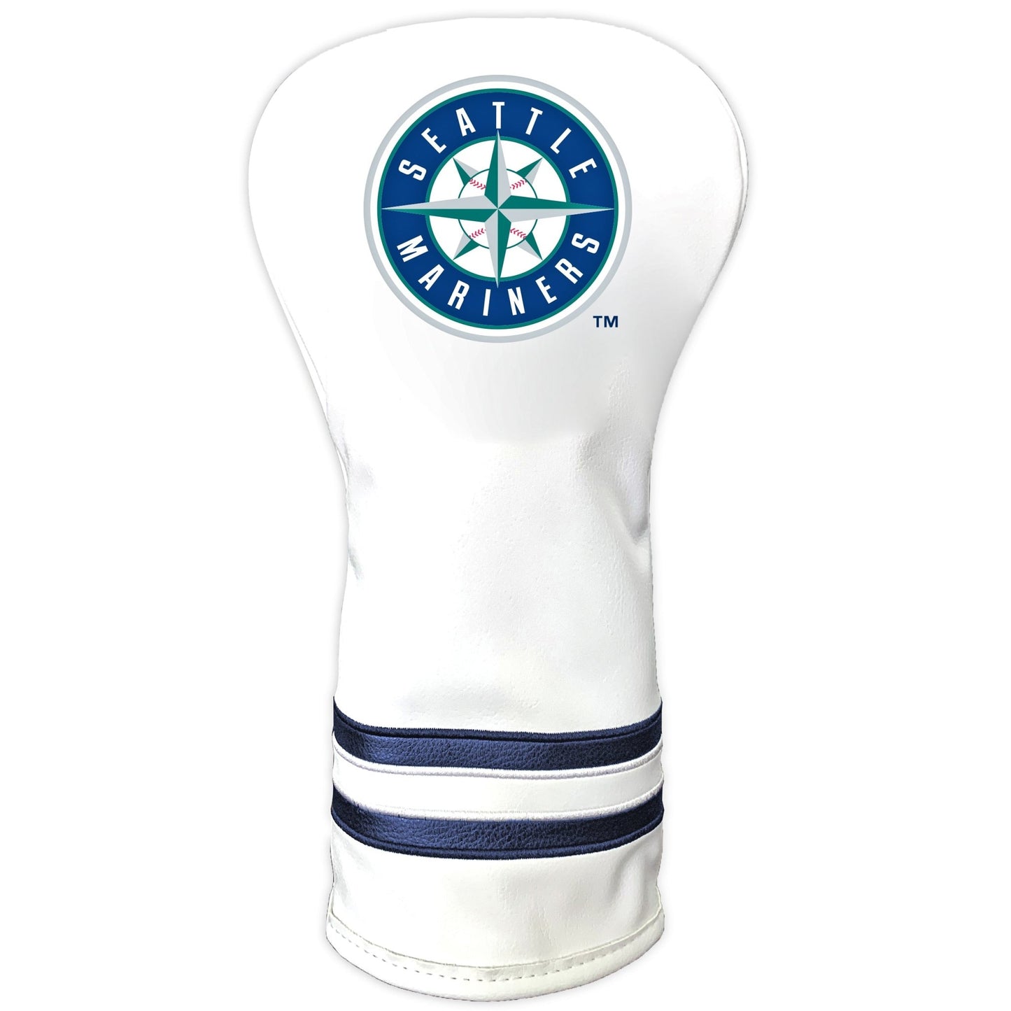 Team Golf Seattle Mariners DR/FW Headcovers - Vintage Driver HC - Printed White