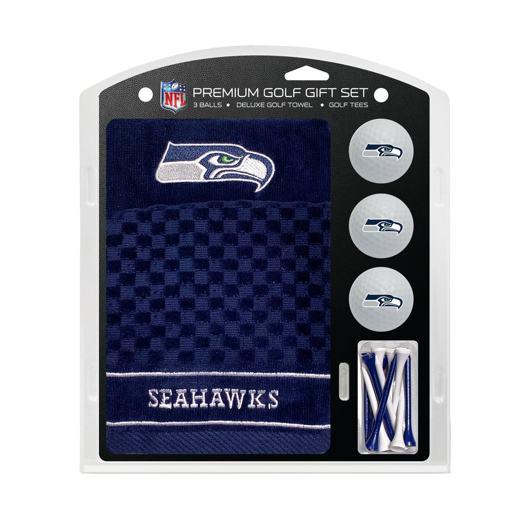 Team Golf Seattle Seahawks Golf Gift Sets - Embroidered Towel Gift Set -