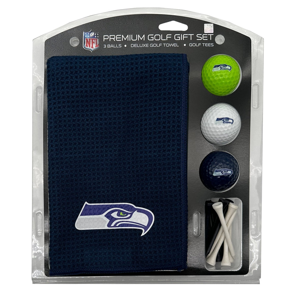 Team Golf Seattle Seahawks Golf Gift Sets - Microfiber Towel Gift Set-Color -