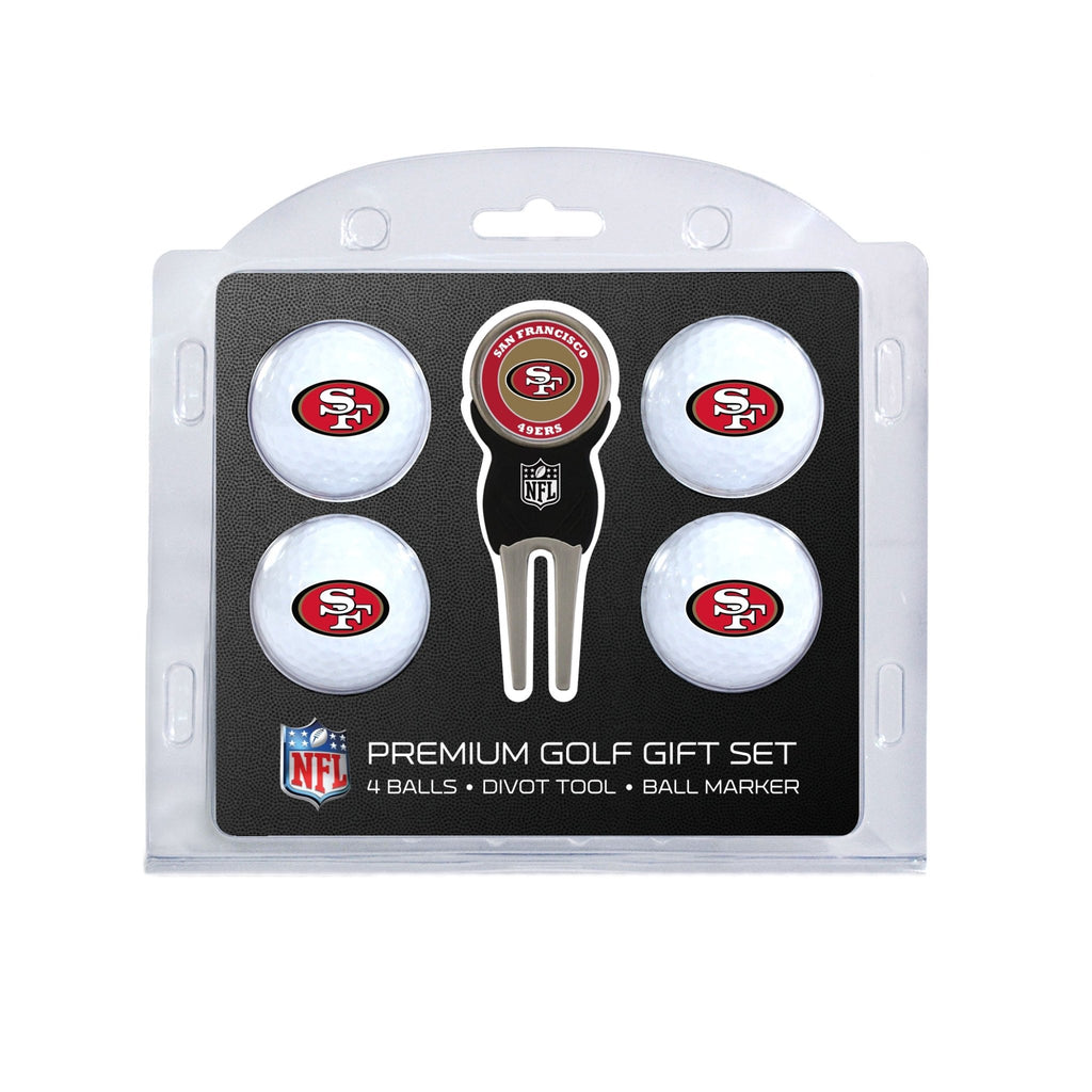Team Golf SF 49ers Golf Gift Sets - 4 Ball Gift Set -