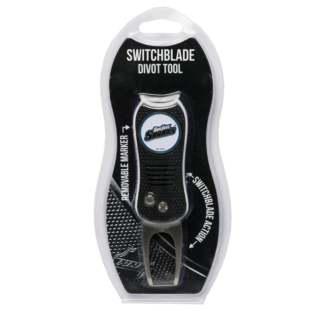 Team Golf SJ Sharks Divot Tools - Switchblade Divot Tool - 