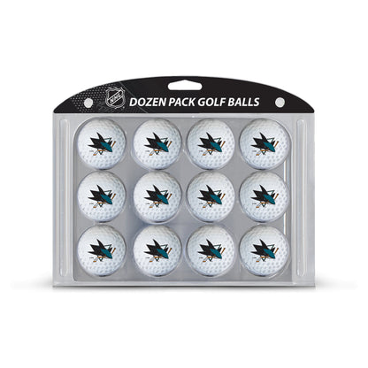 Team Golf SJ Sharks Golf Balls - 12 Pack - White