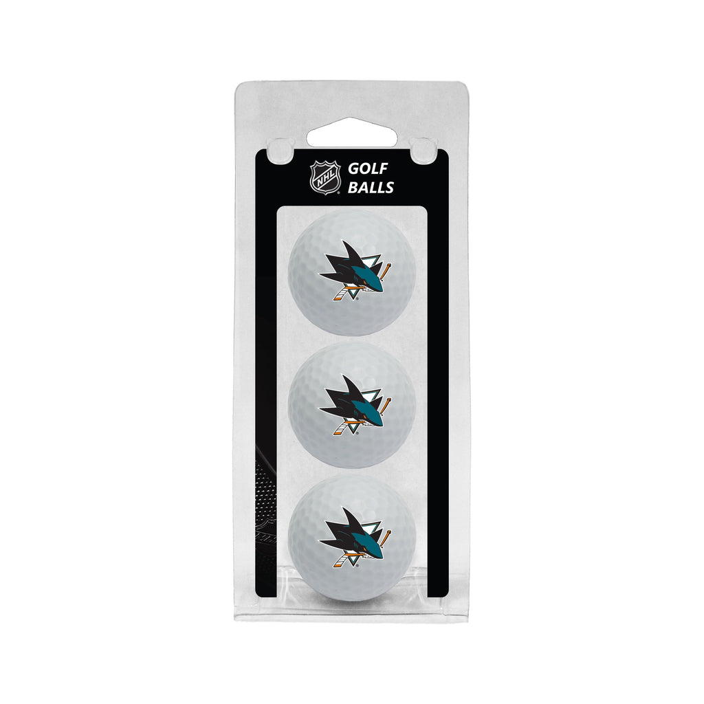 Team Golf SJ Sharks Golf Balls - 3 Pack - White