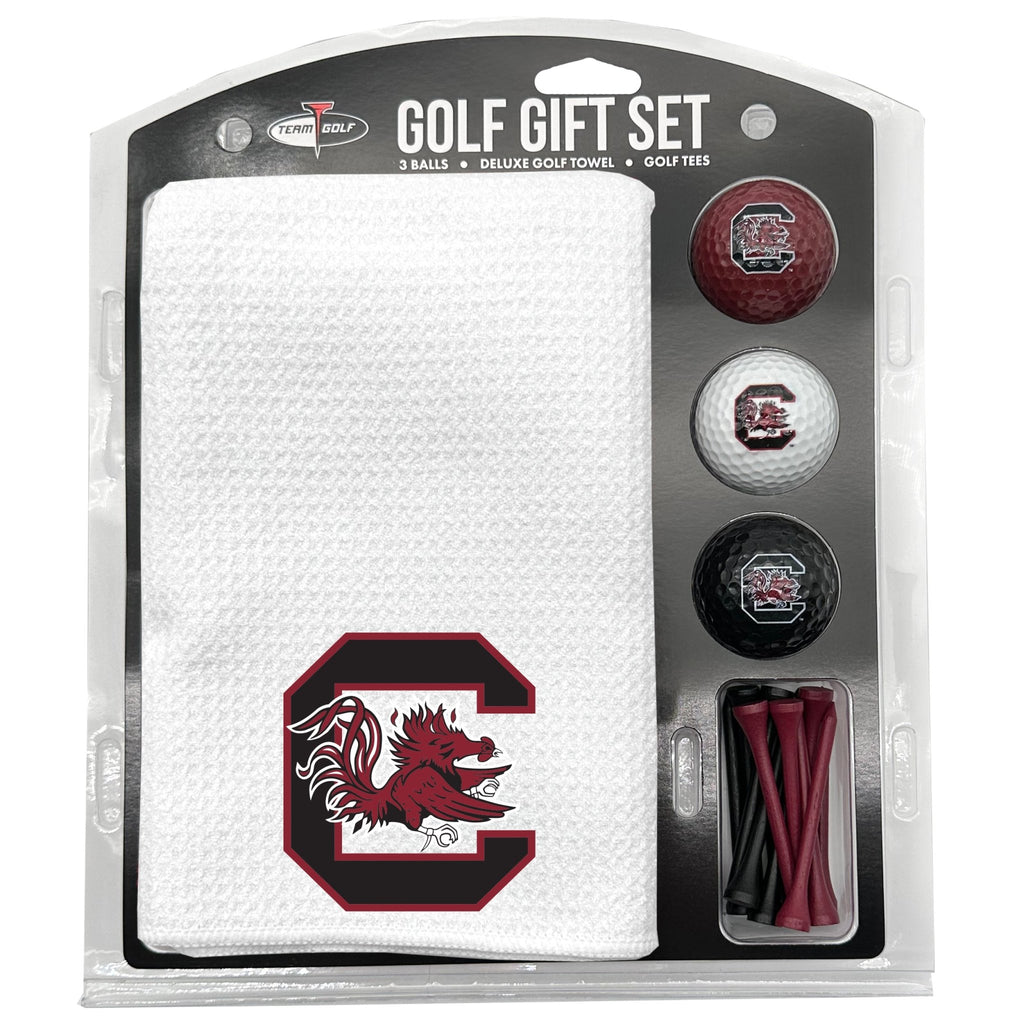 Team Golf South Carolina Golf Gift Sets - Microfiber Towel Gift Set - White - 