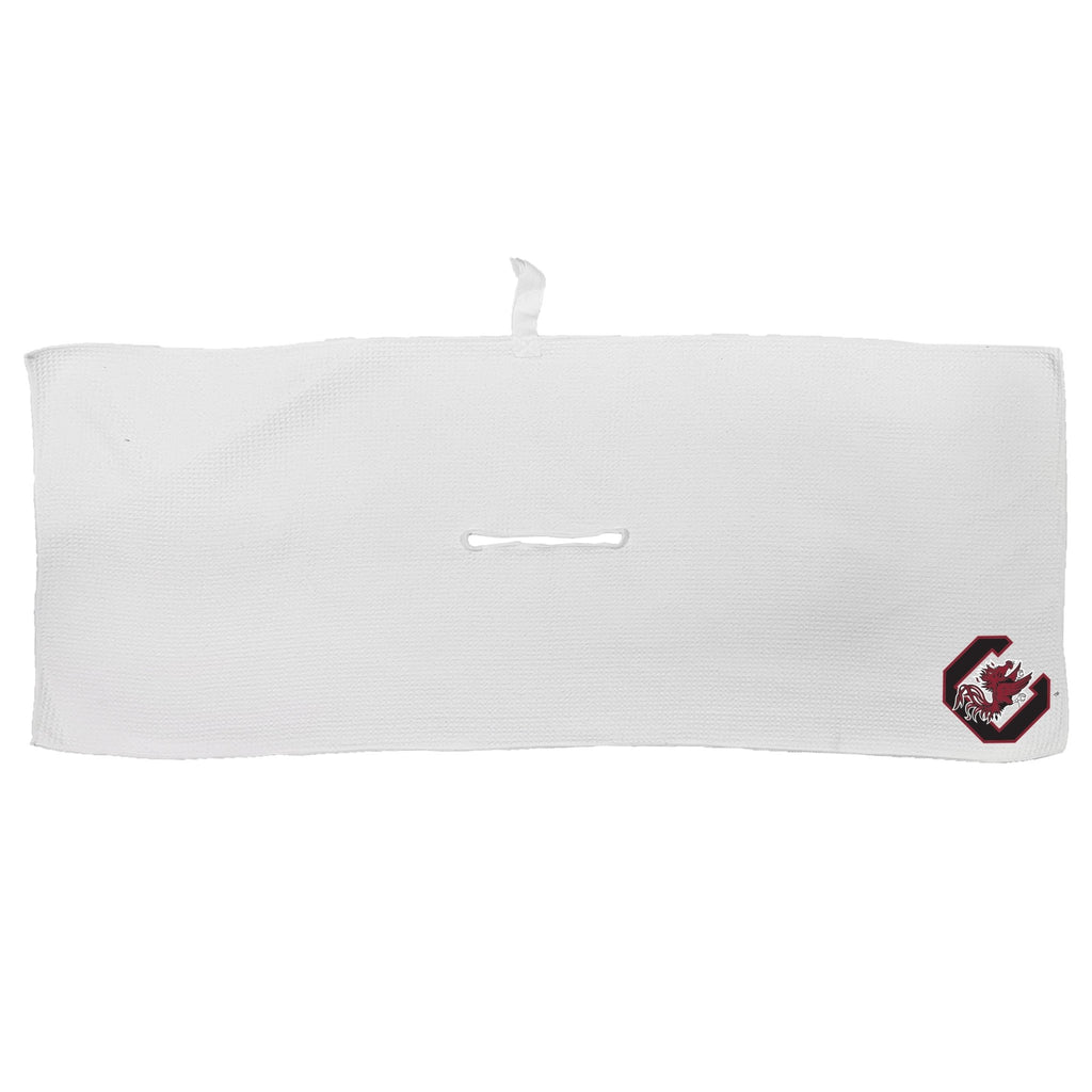 Team Golf South Carolina Golf Towels - Microfiber 16X40 White - 