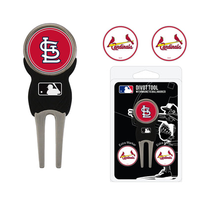 Team Golf St Louis Cardinals Divot Tools - Signature Divot Tool Pack - 