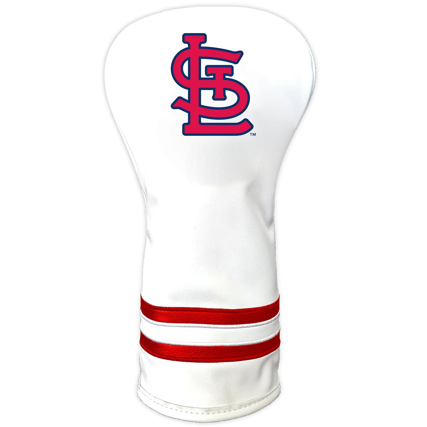 Team Golf St Louis Cardinals DR/FW Headcovers - Vintage Driver HC - Printed White