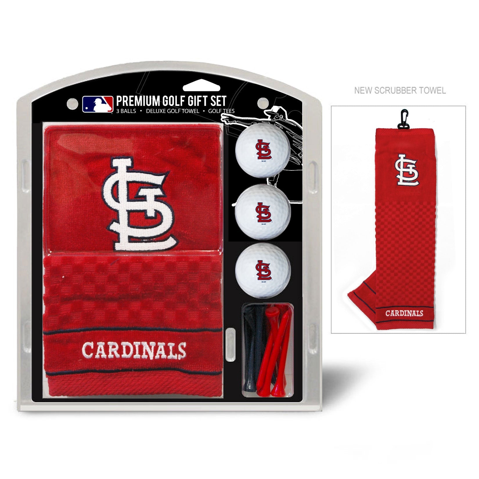 Team Golf St Louis Cardinals Golf Gift Sets - Embroidered Towel Gift Set - 