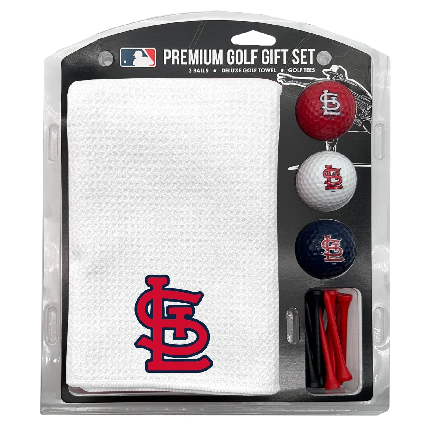 Team Golf St Louis Cardinals Golf Gift Sets - Microfiber Towel Gift Set - White - 