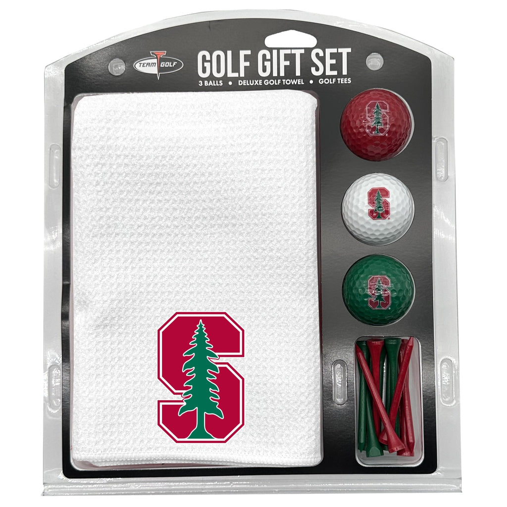 Team Golf Stanford Golf Gift Sets - Microfiber Towel Gift Set - White - 