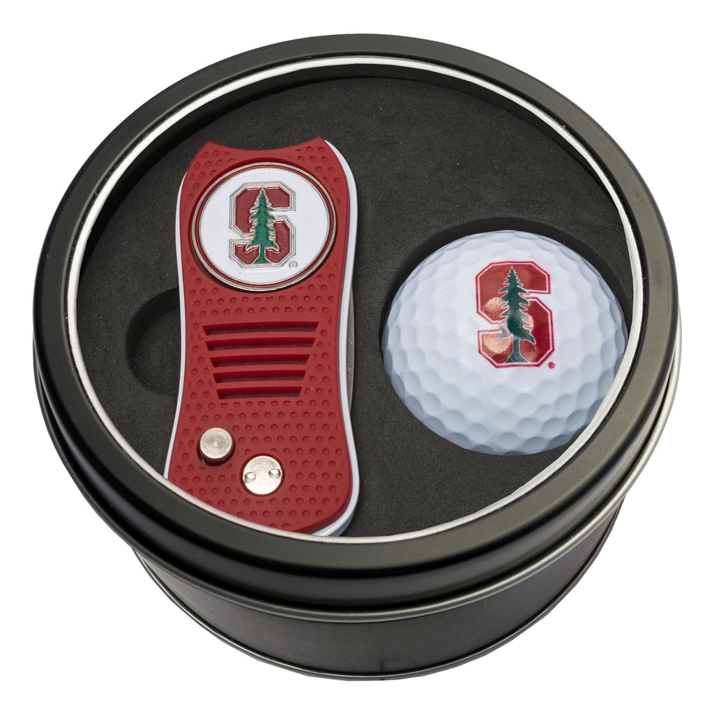 Team Golf Stanford Golf Gift Sets - Tin - Divot Tool & Golf Ball - 