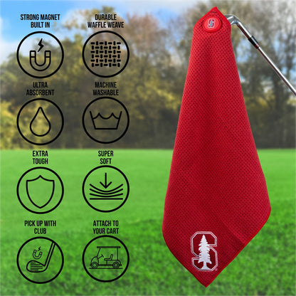 Team Golf Stanford Magnetic Golf Towel - Team Golf USA