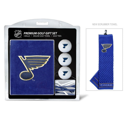Team Golf STL Blues Golf Gift Sets - Embroidered Towel Gift Set - 
