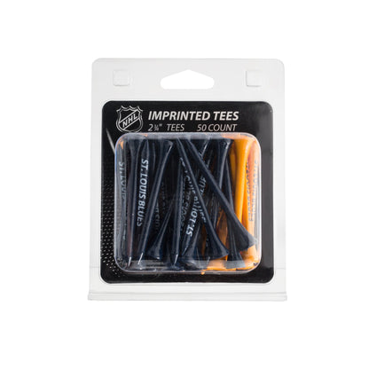 Team Golf STL Blues Golf Tees - 50 Tee Pack - 