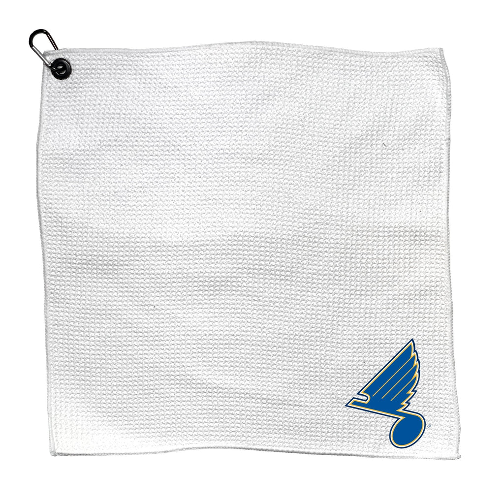 Team Golf STL Blues Towels - Microfiber 15X15 White - 