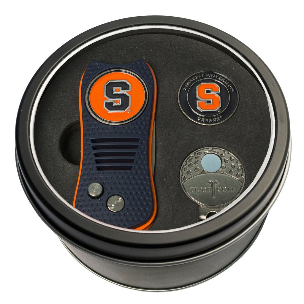 Team Golf Syracuse Golf Gift Sets - Tin - Divot Tool & Hat Clip - 