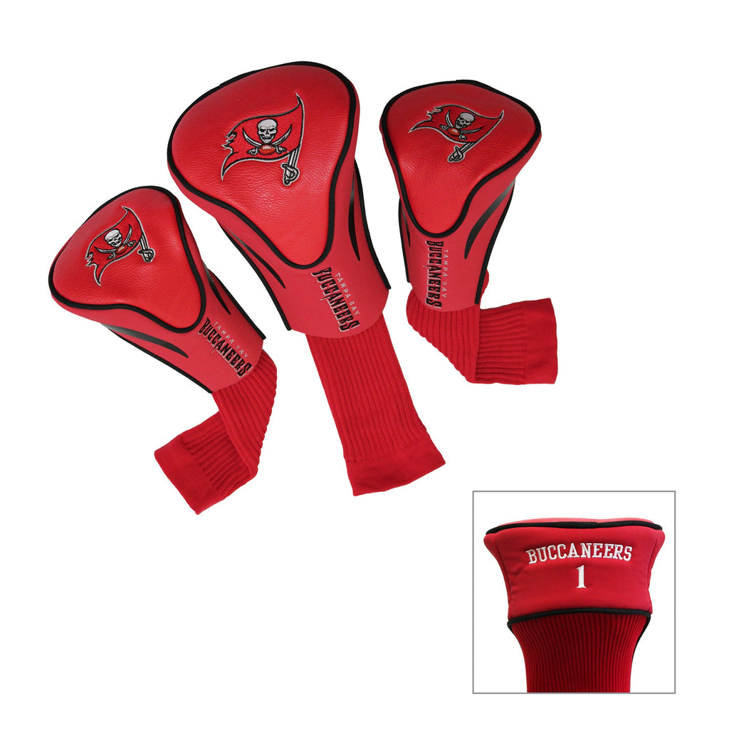 Team Golf Tampa Bay Buccaneers DR/FW Headcovers - 3 Pack Contour - Embroidered