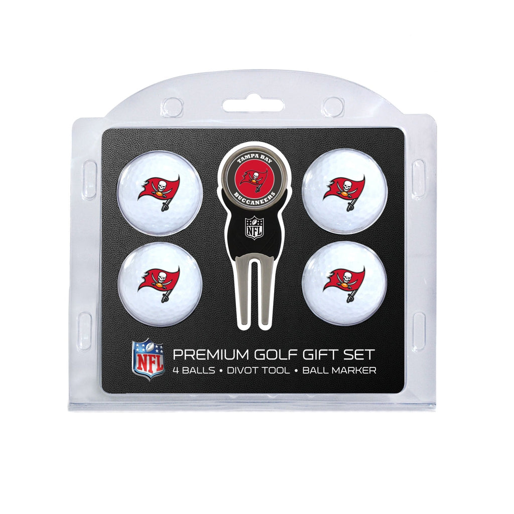 Team Golf Tampa Bay Buccaneers Golf Gift Sets - 4 Ball Gift Set -