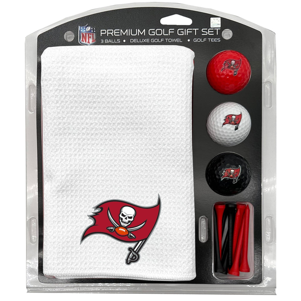 Team Golf Tampa Bay Buccaneers Golf Gift Sets - Microfiber Towel Gift Set-White -