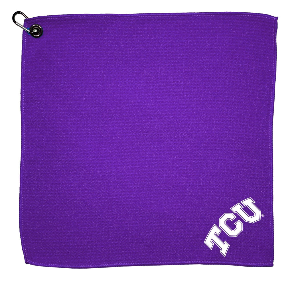 Team Golf TCU Golf Towels - Microfiber 15X15 Color - 