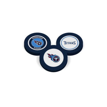 Team Golf TEN Titans Ball Markers - Golf Chip Marker - 
